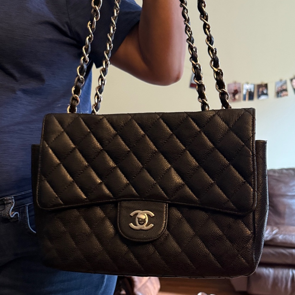 Chanel Classic Black Quilted Shoulder Bag
